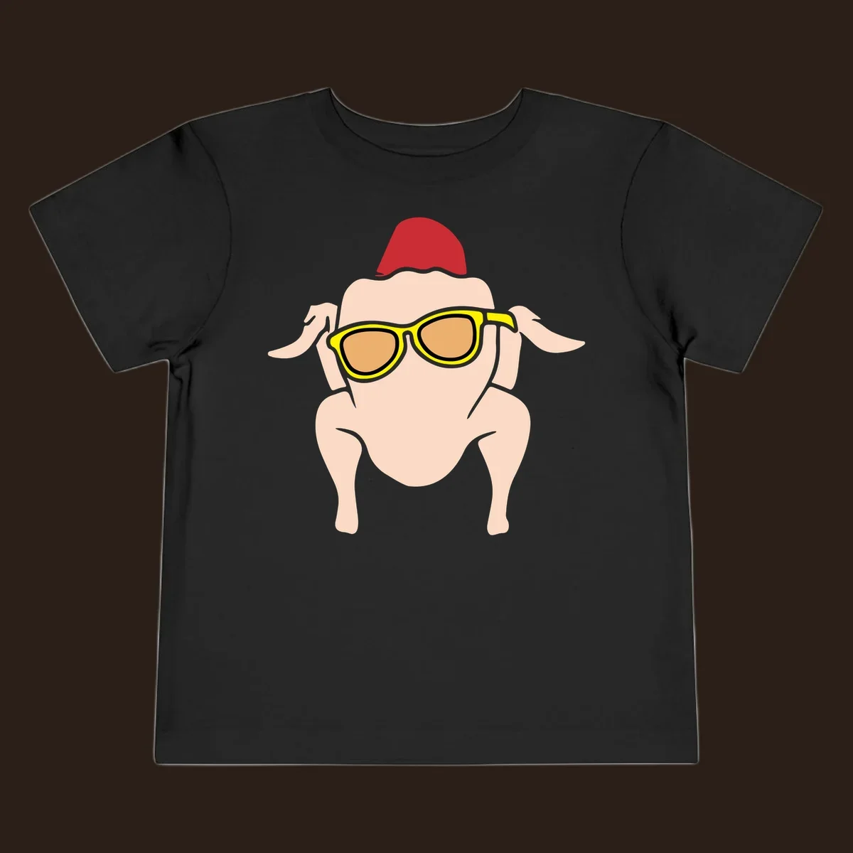 Cool turkey wearing sunglasses and a red hat, Thanksgiving graphic.