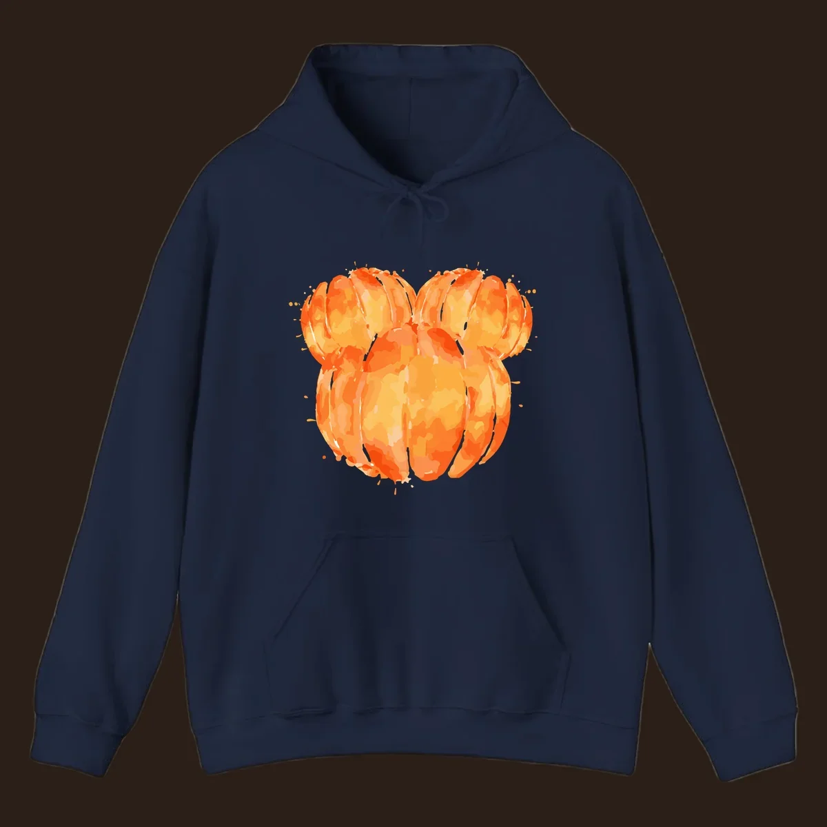 Orange heart splatter illustration