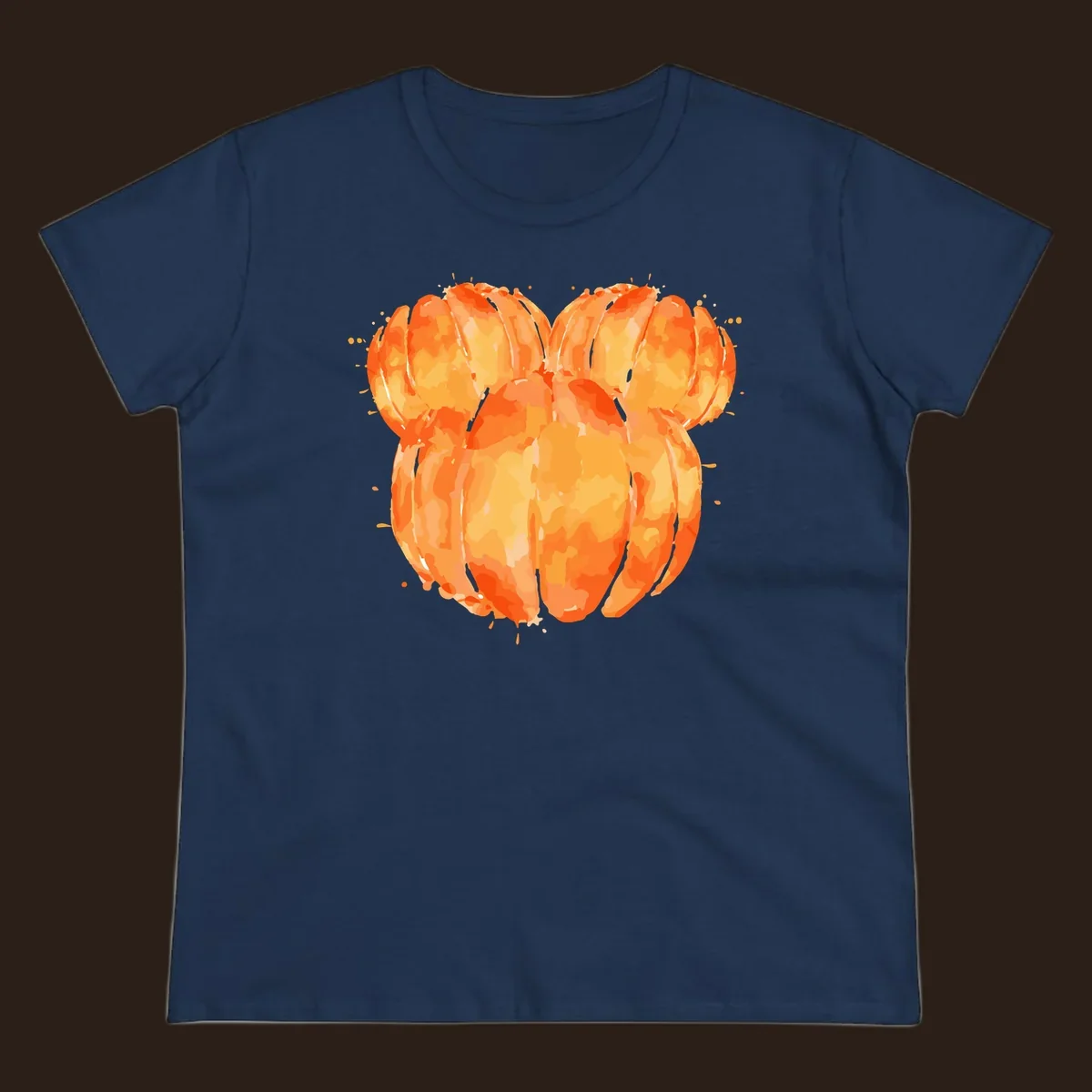 Orange heart splatter illustration