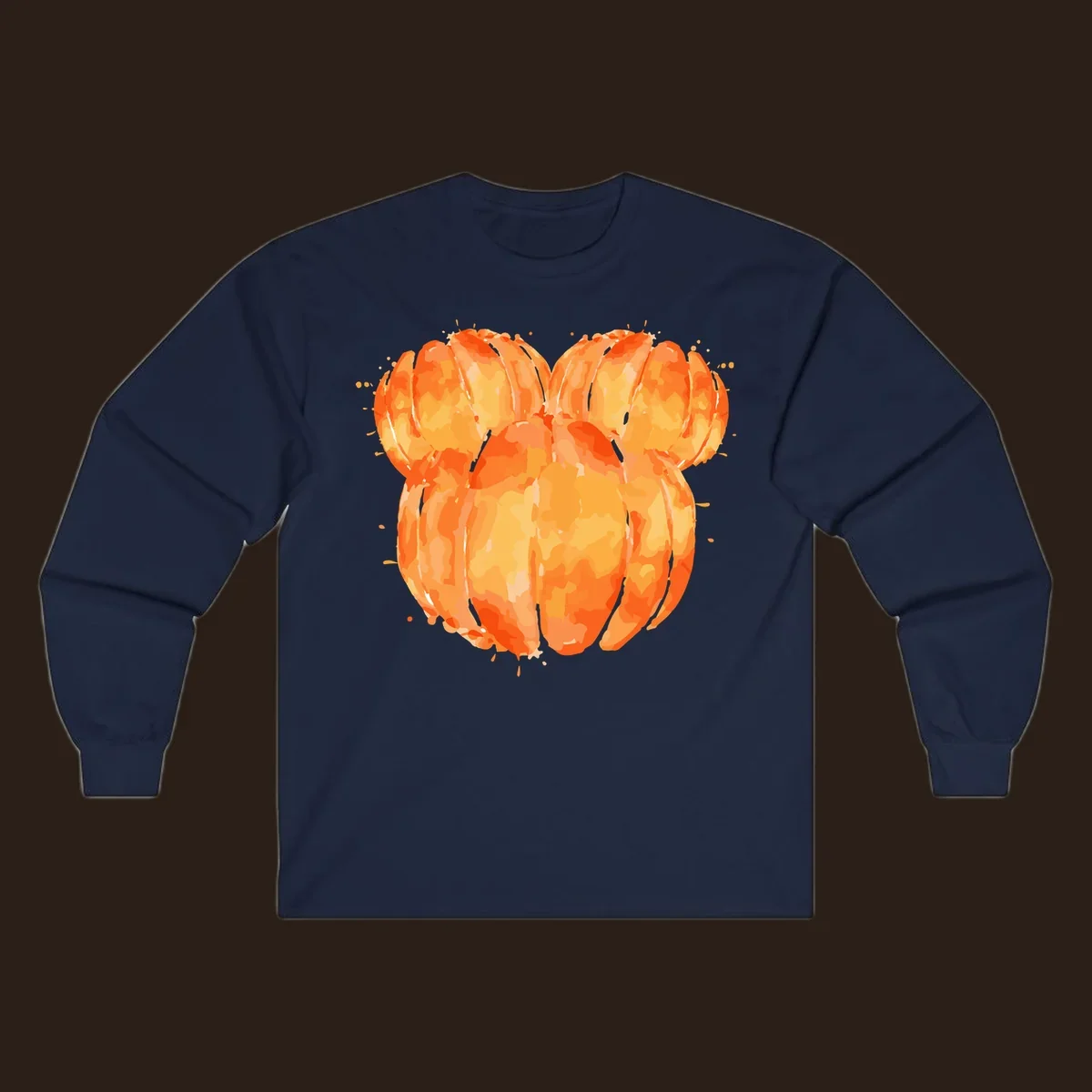 Orange heart splatter illustration