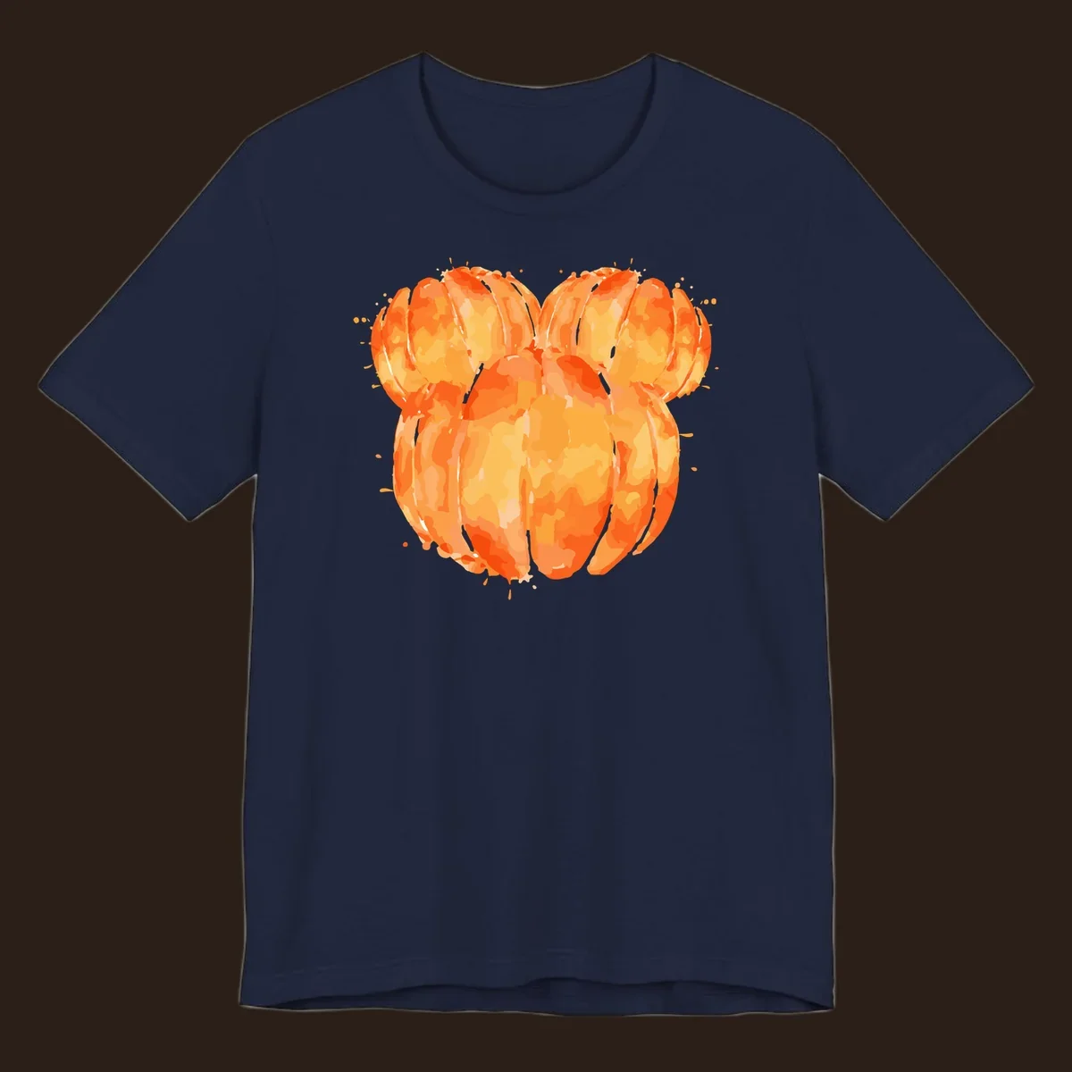 Orange heart splatter illustration
