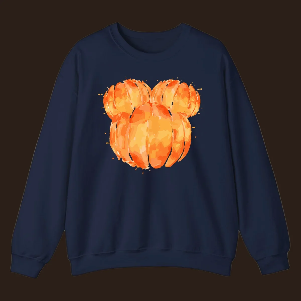 Orange heart splatter illustration