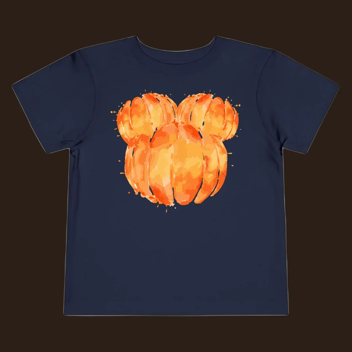 Orange heart splatter illustration