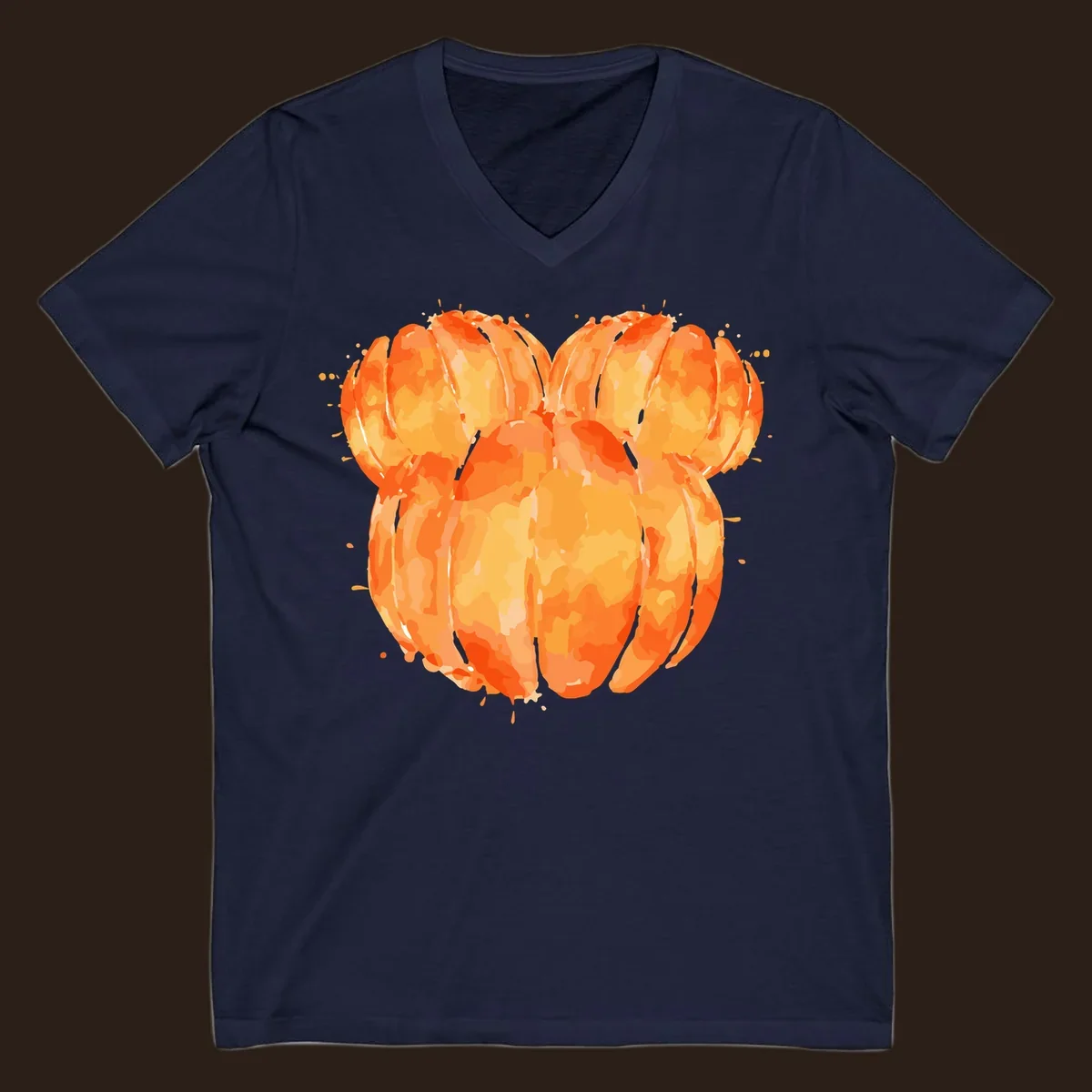 Orange heart splatter illustration