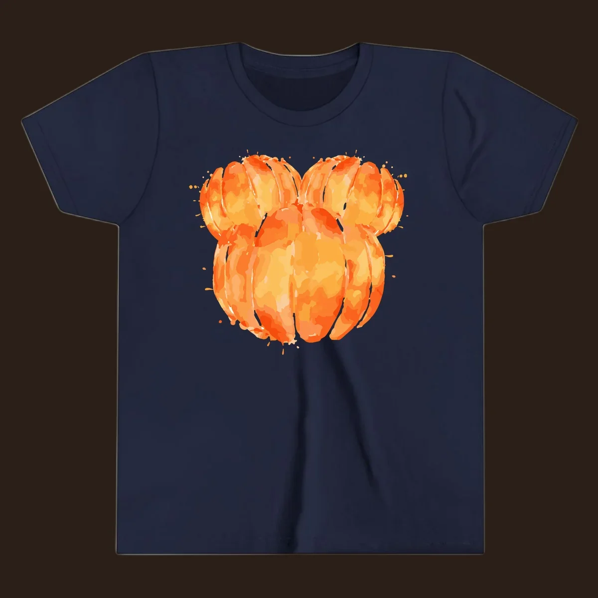 Orange heart splatter illustration