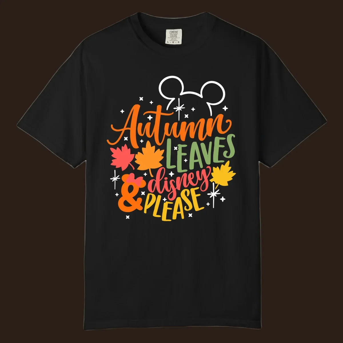 Autumn Leaves Disney Please text with Mickey ears and fall leaves.