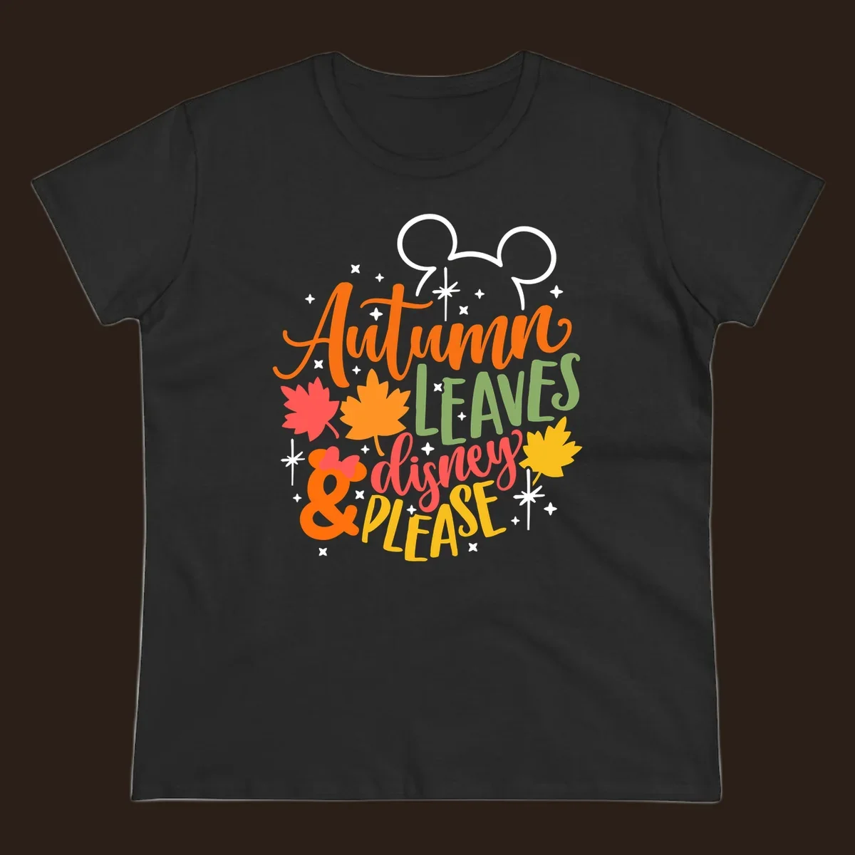 Autumn Leaves Disney Please text with Mickey ears and fall leaves.
