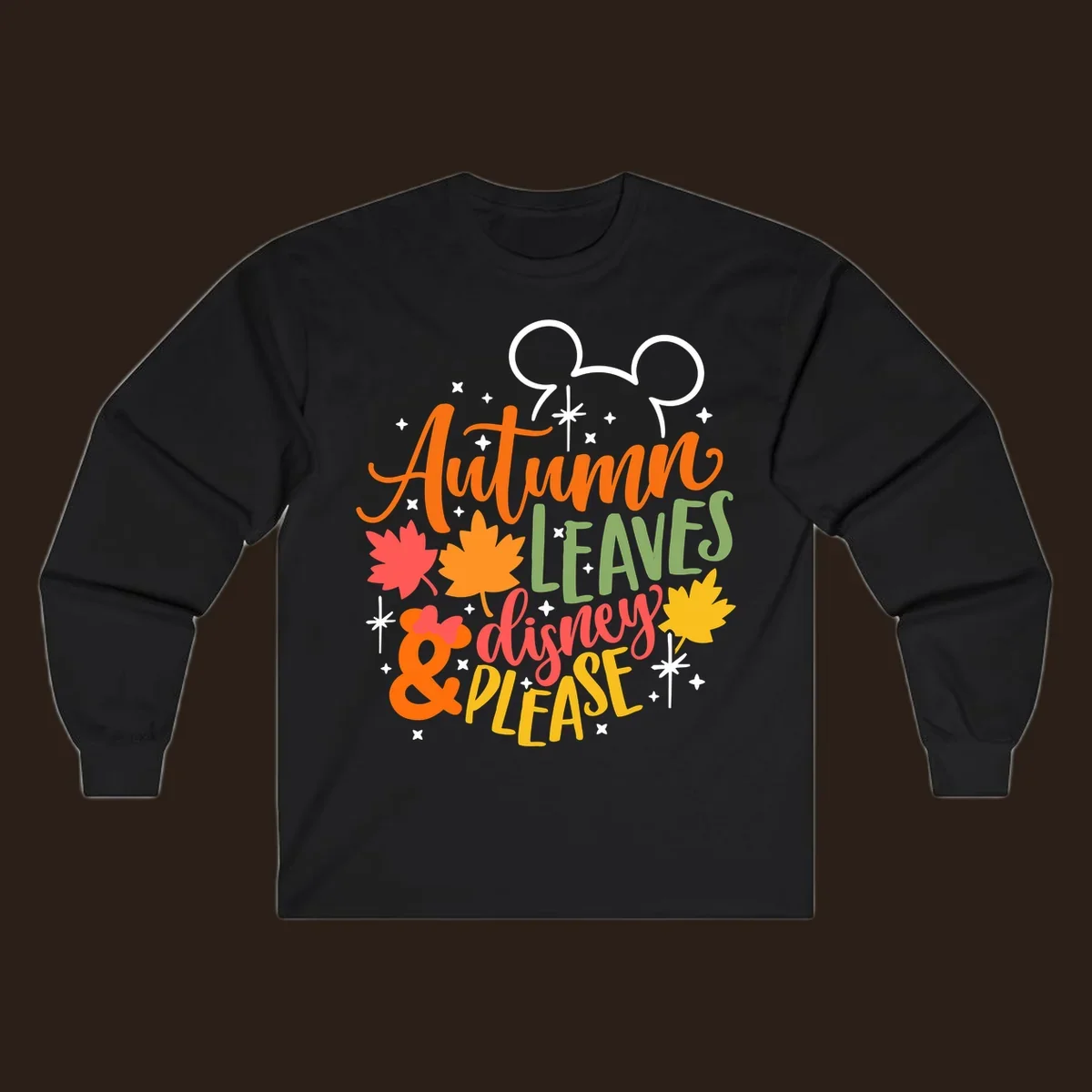 Autumn Leaves Disney Please text with Mickey ears and fall leaves.