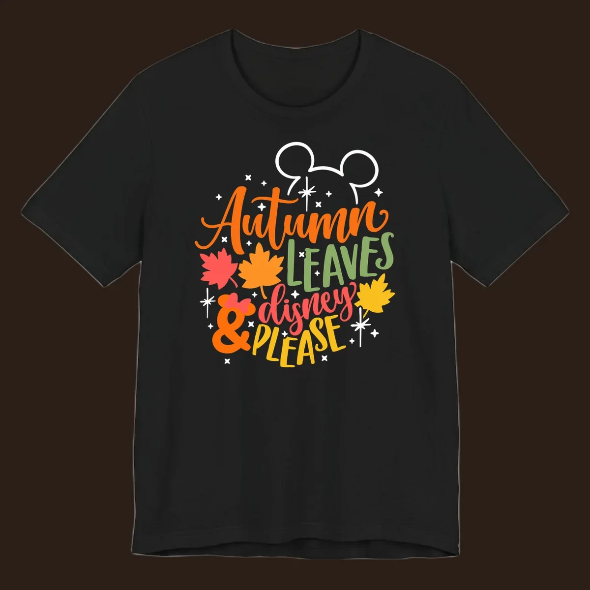 Autumn Leaves Disney Please text with Mickey ears and fall leaves.