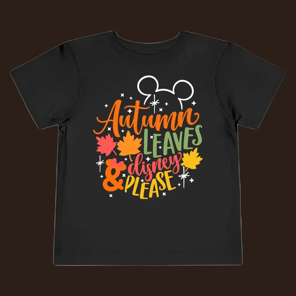 Autumn Leaves Disney Please text with Mickey ears and fall leaves.