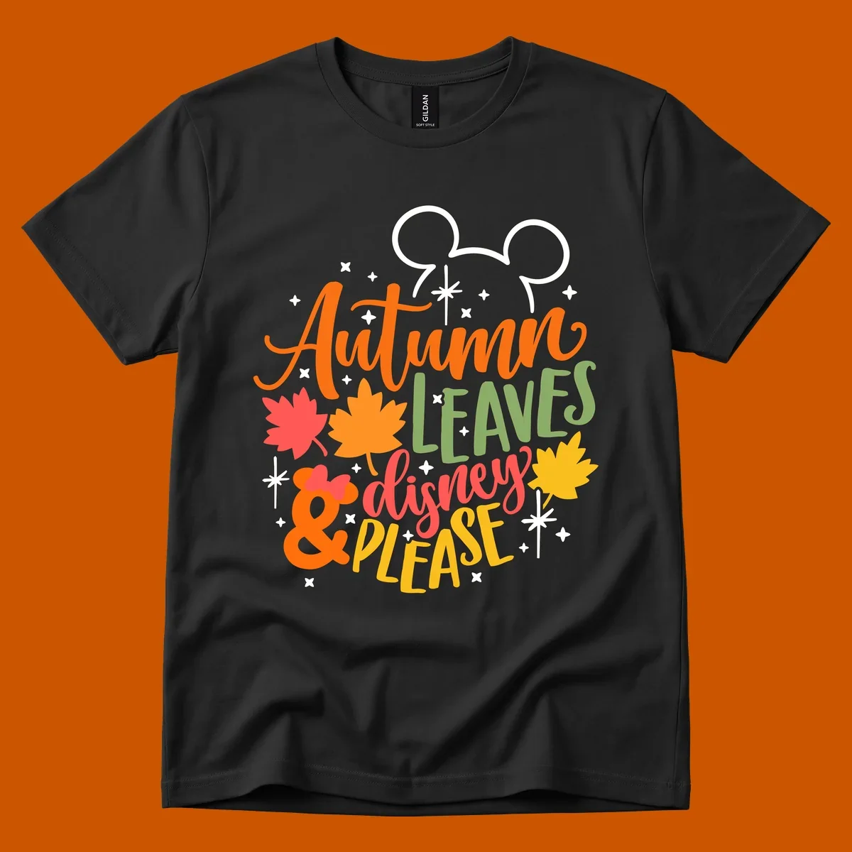 Autumn Leaves Disney Please text with Mickey ears and fall leaves.