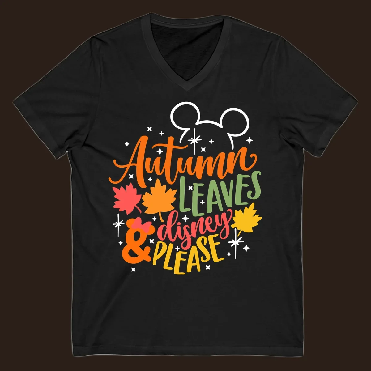 Autumn Leaves Disney Please text with Mickey ears and fall leaves.