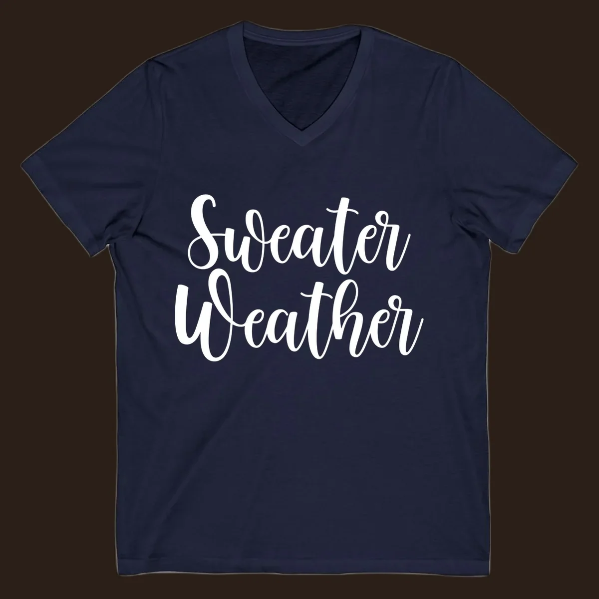 Sweater Weather text in white script font.