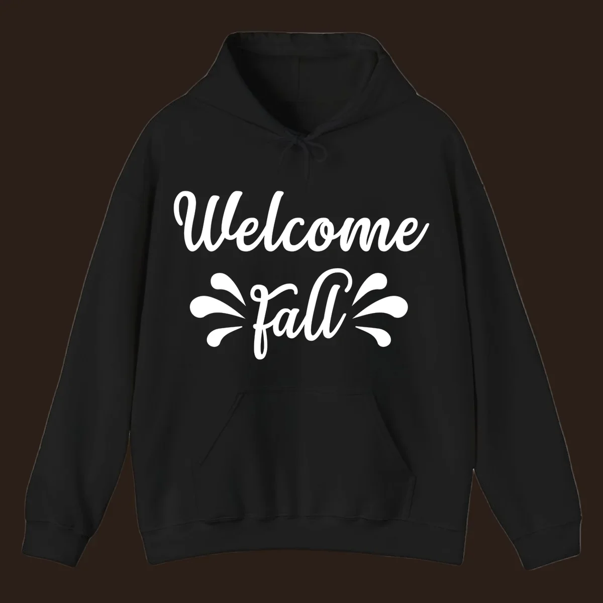 Welcome fall script text design