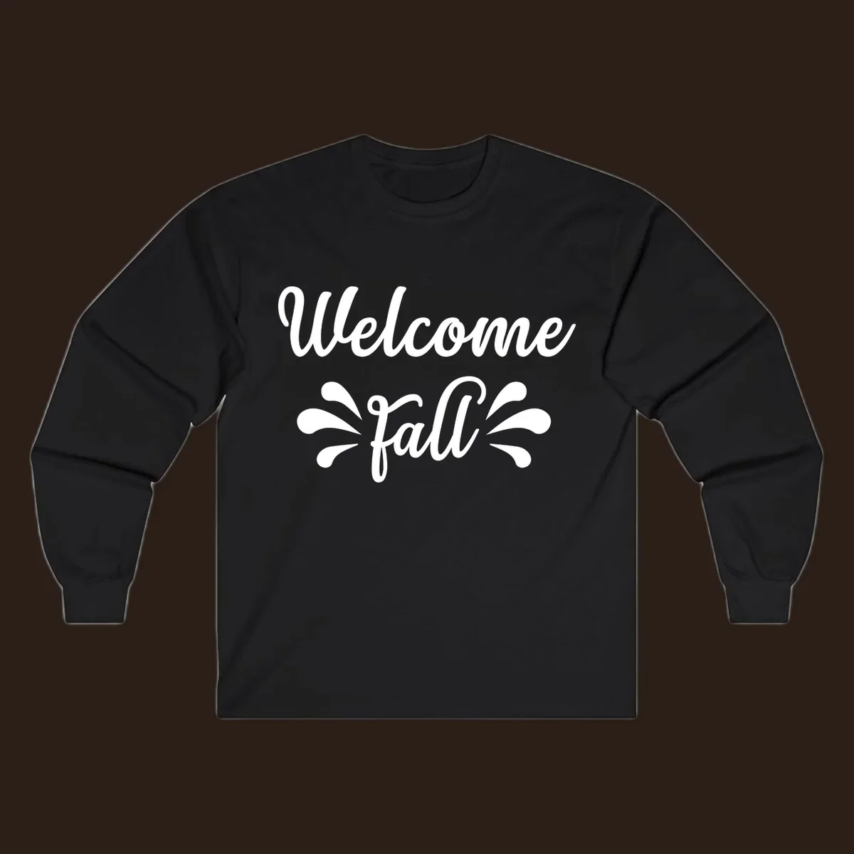 Welcome fall script text design