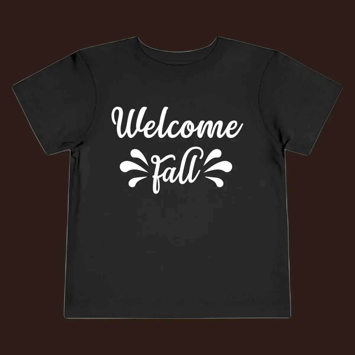 Welcome fall script text design