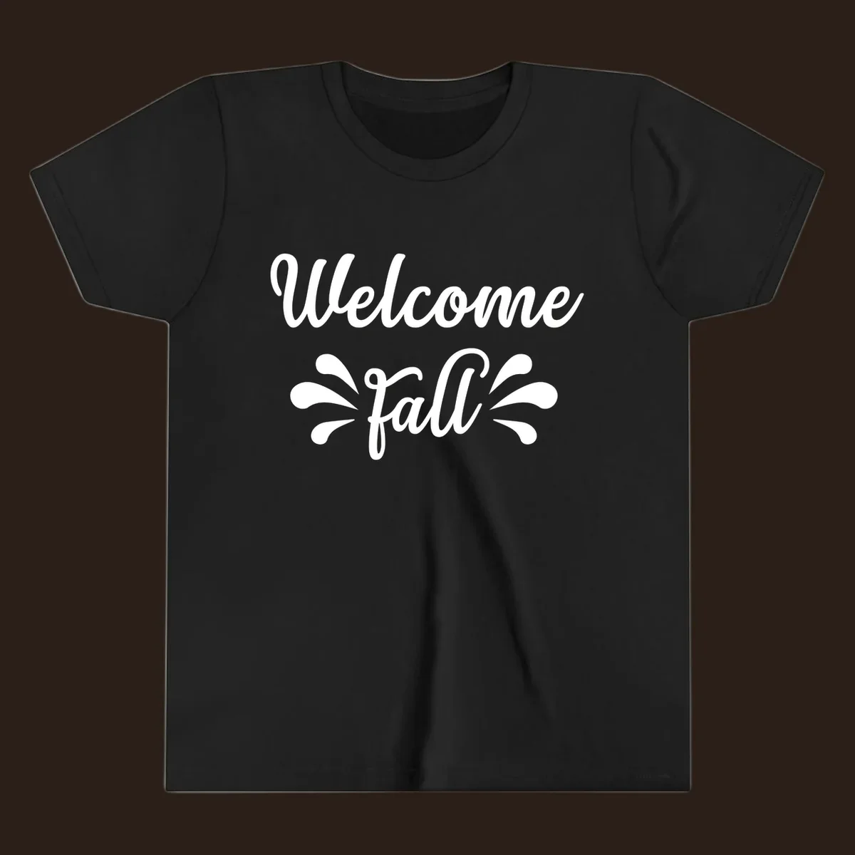 Welcome fall script text design
