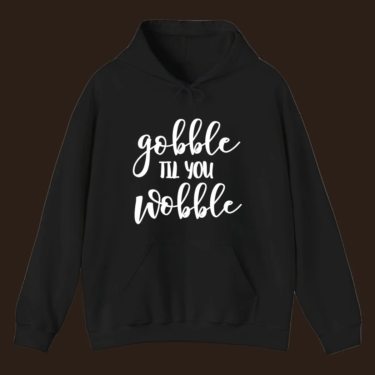 gobble-till-you-wobble text design