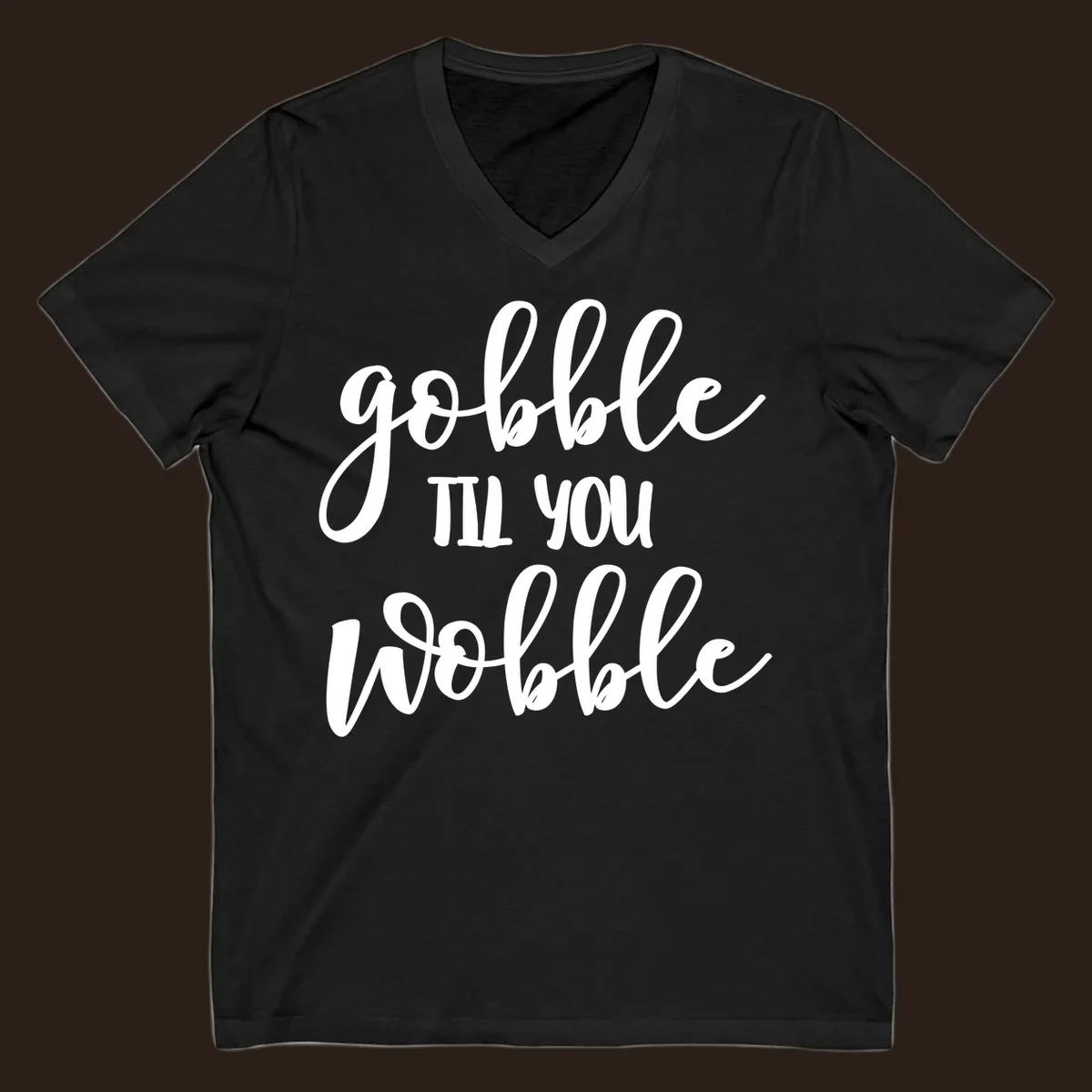 gobble-till-you-wobble text design