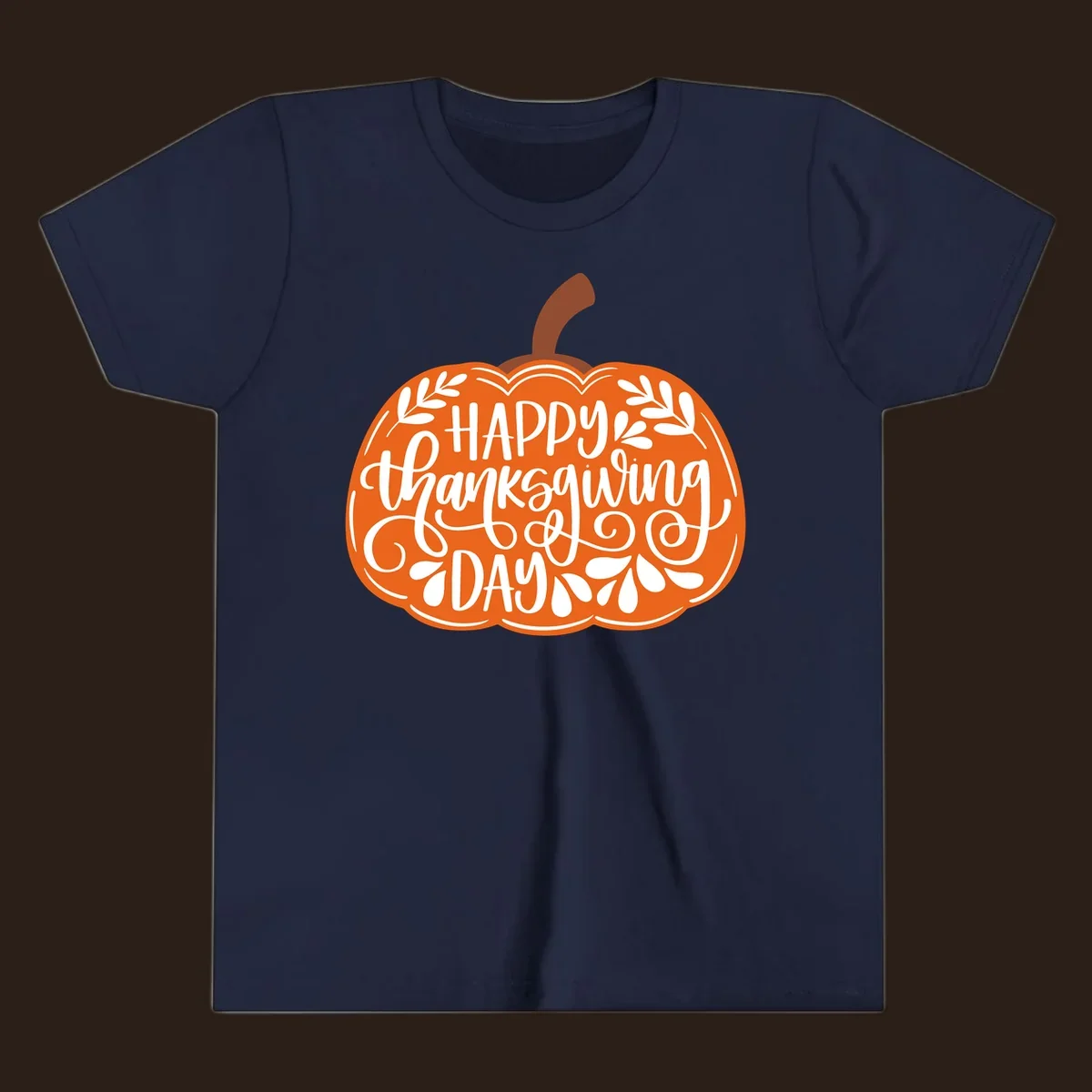 Thanksgiving pumpkin with "Happy Thanksgiving Day" text, part of the thanksgiving-pumpkin-text design.