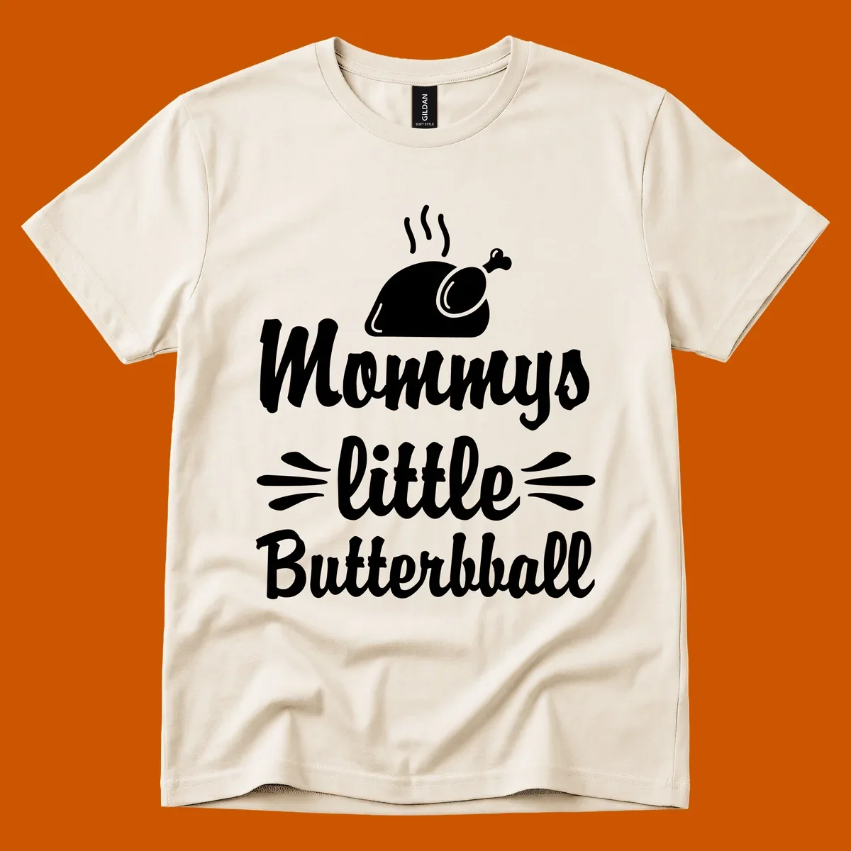 Mommys little Butterball Thanksgiving design with a roasted turkey graphic.