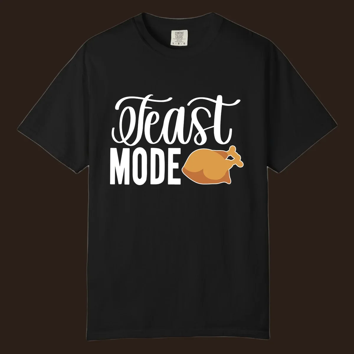 Feast Mode Turkey Illustration for Thanksgiving
