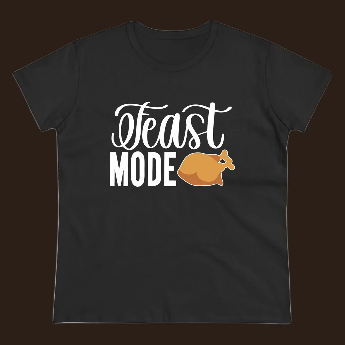 Feast Mode Turkey Illustration for Thanksgiving