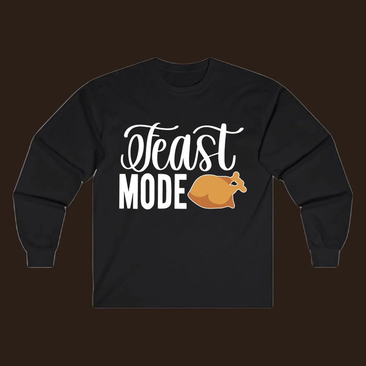 Feast Mode Turkey Illustration for Thanksgiving