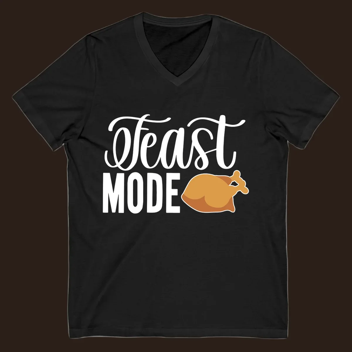 Feast Mode Turkey Illustration for Thanksgiving