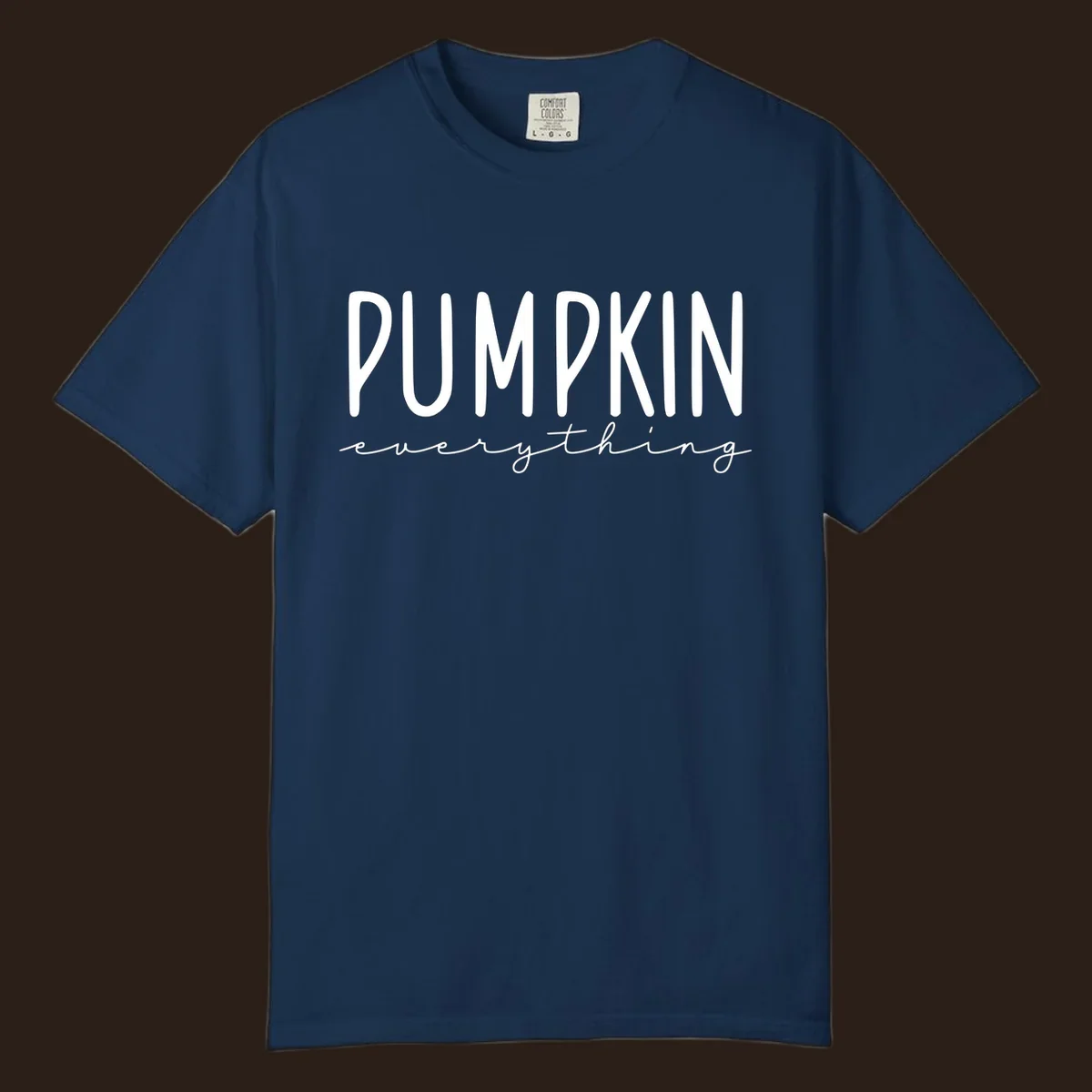 Pumpkin Everything text design with bold PUMPKIN and cursive everything.