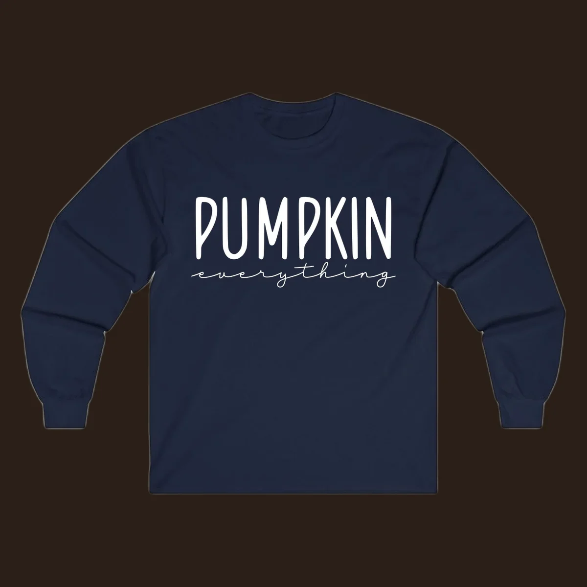 Pumpkin Everything text design with bold PUMPKIN and cursive everything.