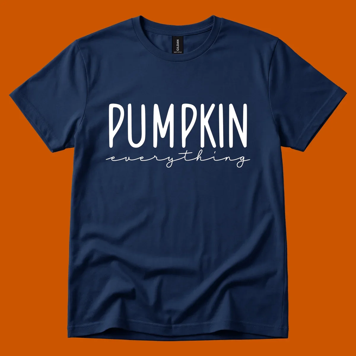 Pumpkin Everything text design with bold PUMPKIN and cursive everything.
