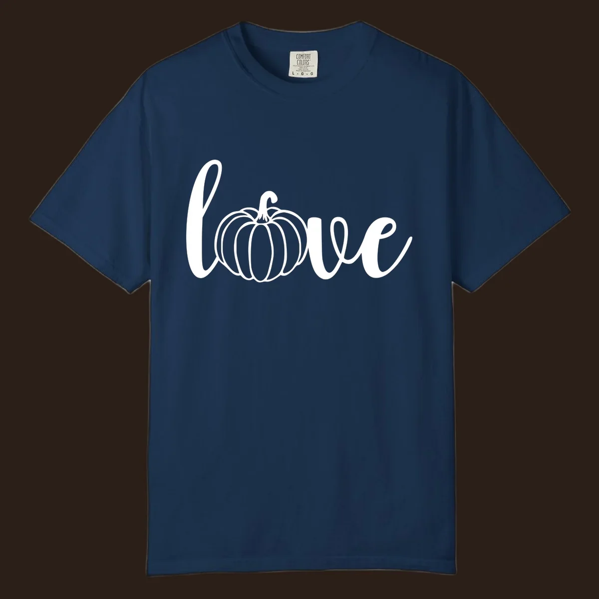 Love pumpkin script design for fall and Thanksgiving shirts.