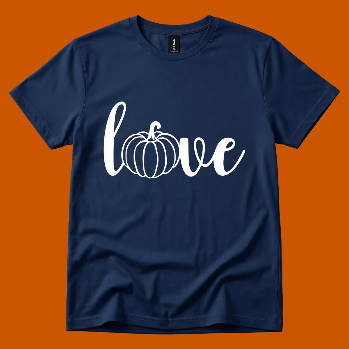 Love pumpkin script design for fall and Thanksgiving shirts.