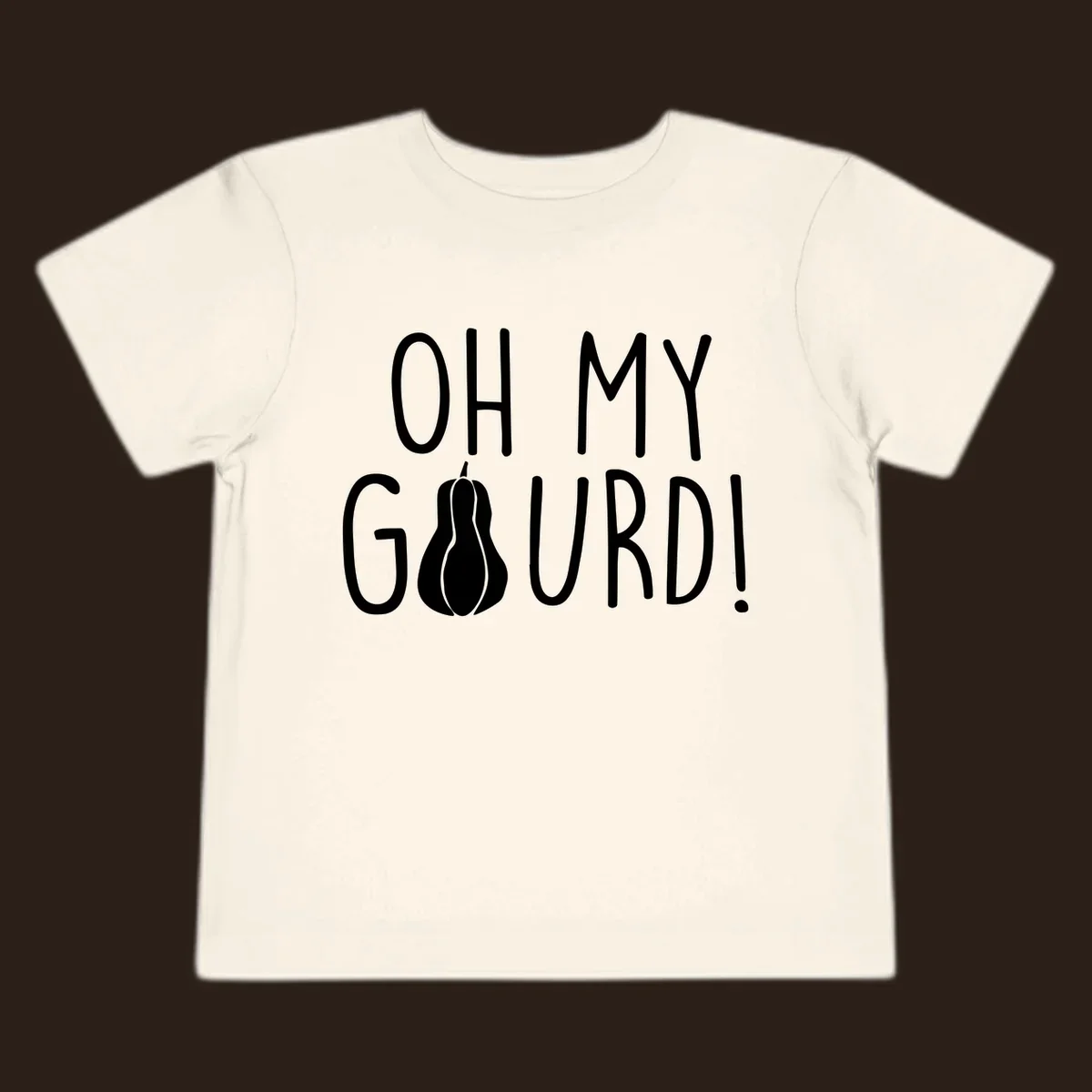 Oh my gourd pun design with text and gourd illustration