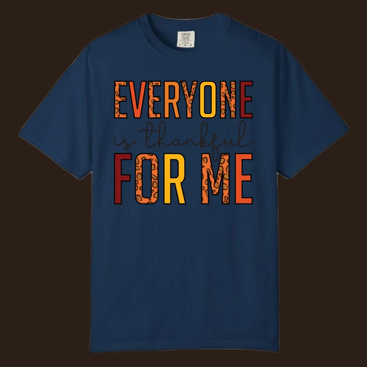 Everyone Is For Me typography with leopard print accents.