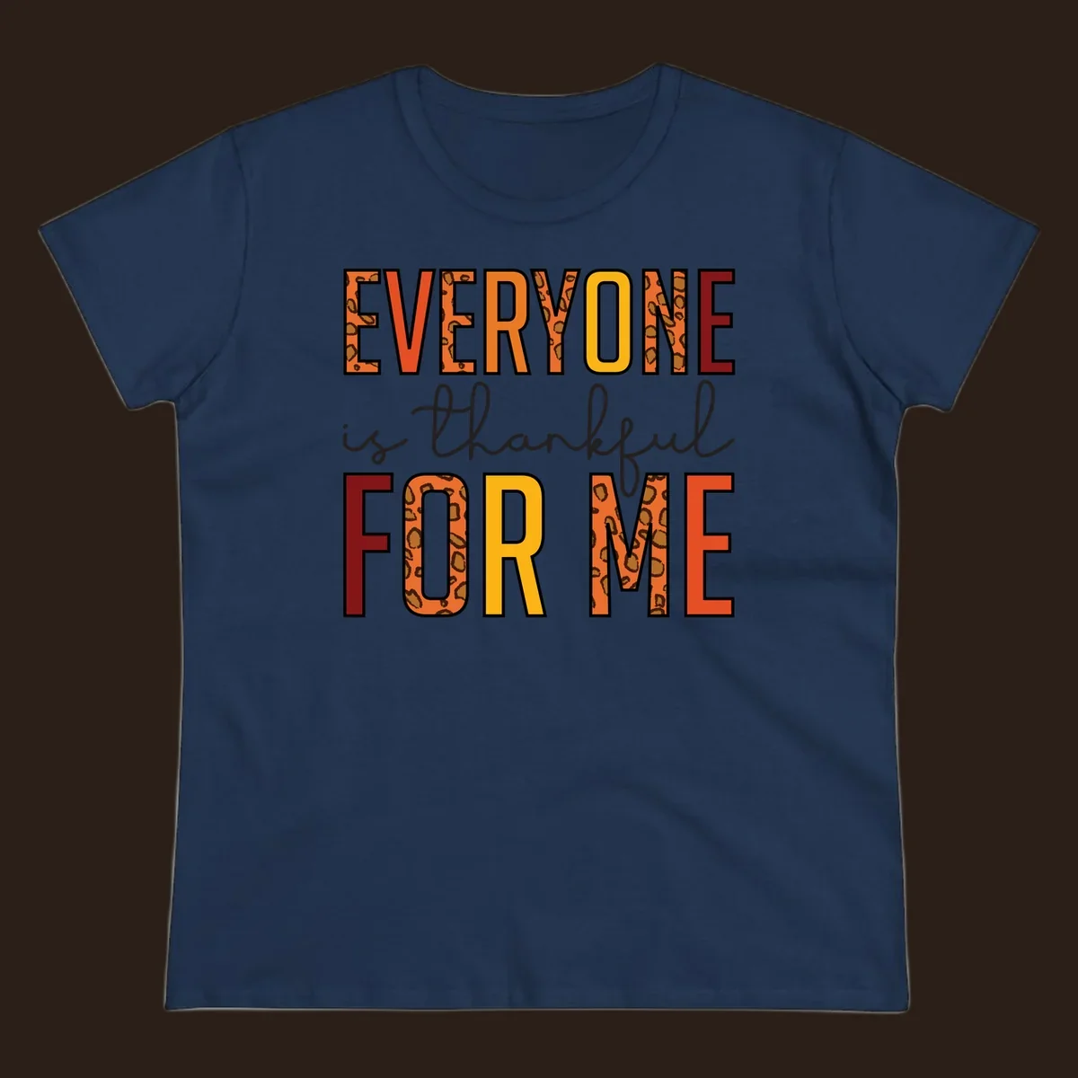 Everyone Is For Me typography with leopard print accents.