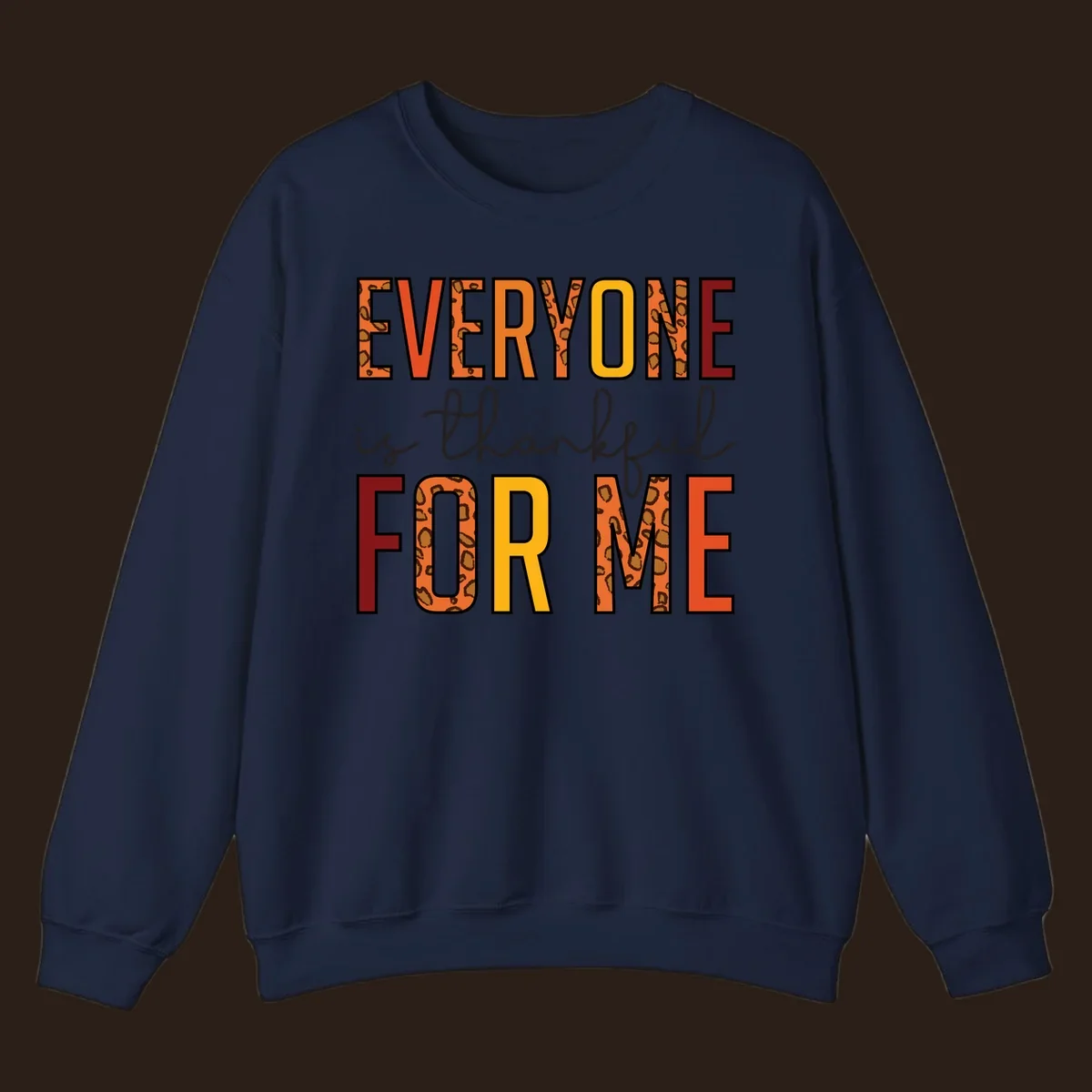 Everyone Is For Me typography with leopard print accents.