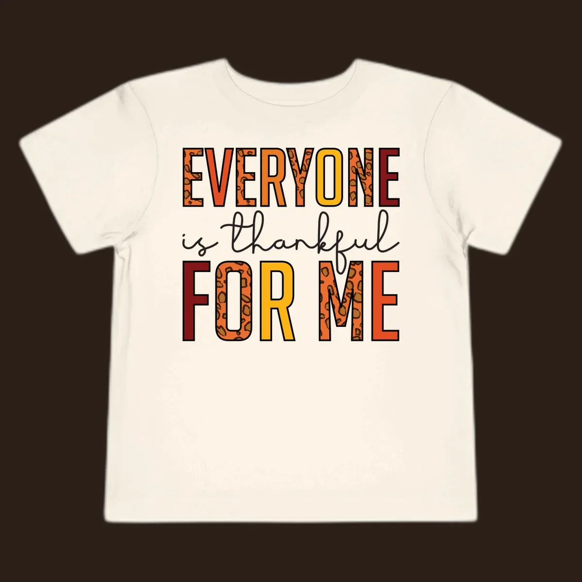 Everyone Is For Me typography with leopard print accents.