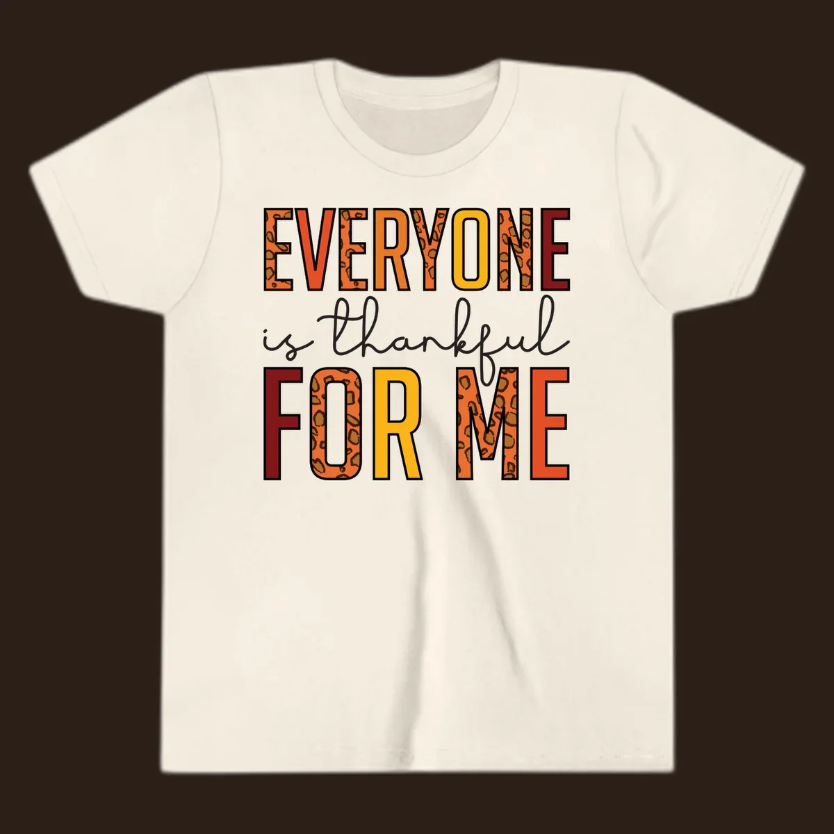 Everyone Is For Me typography with leopard print accents.