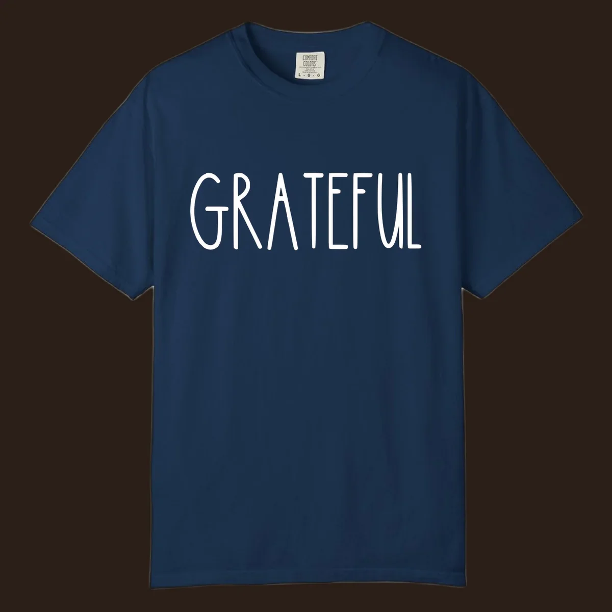 Bold white typography spelling out GRATEFUL, suitable for Thanksgiving.