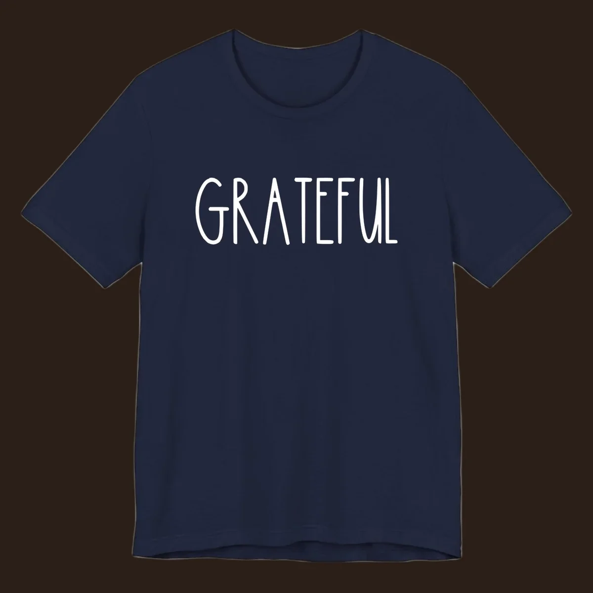 Bold white typography spelling out GRATEFUL, suitable for Thanksgiving.