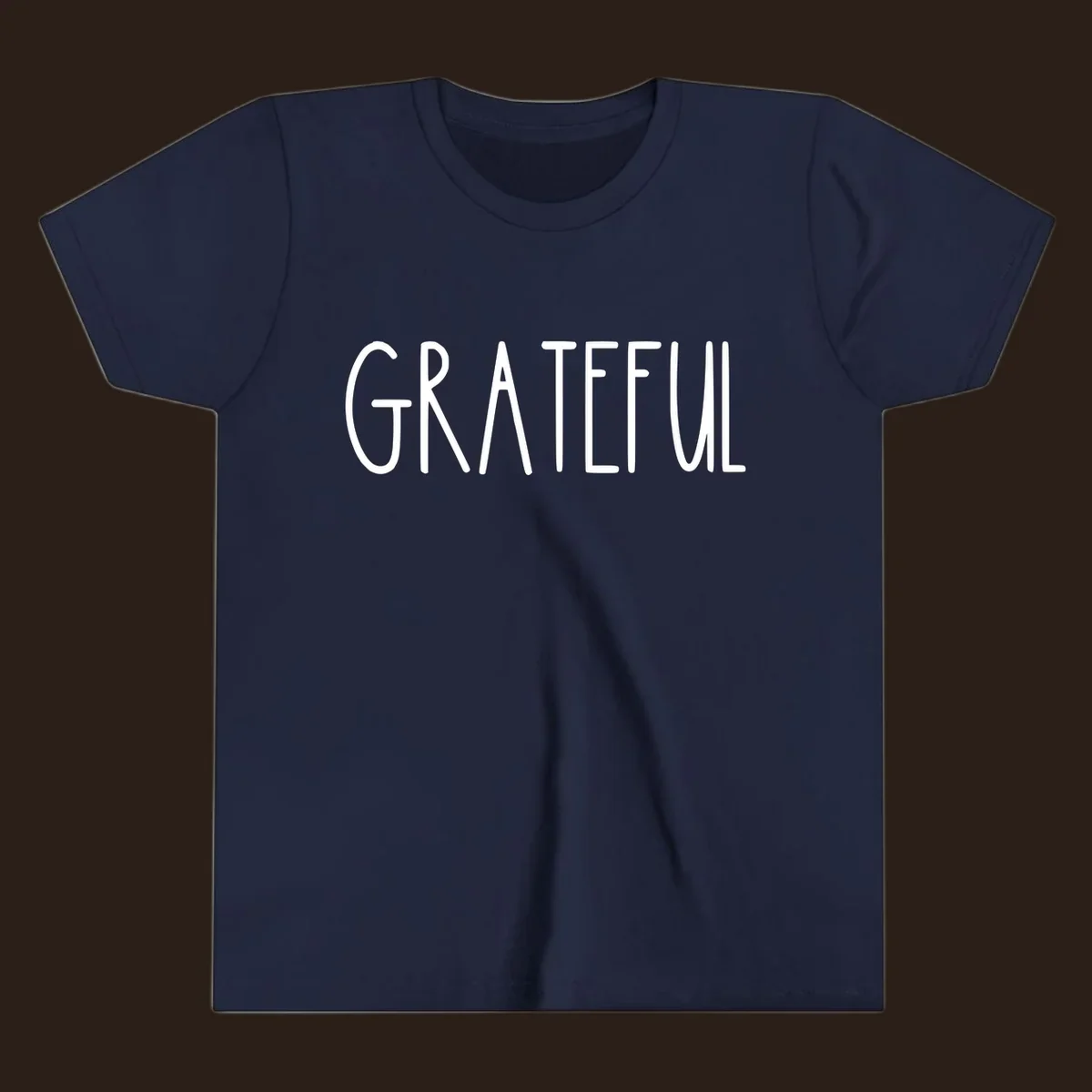 Bold white typography spelling out GRATEFUL, suitable for Thanksgiving.
