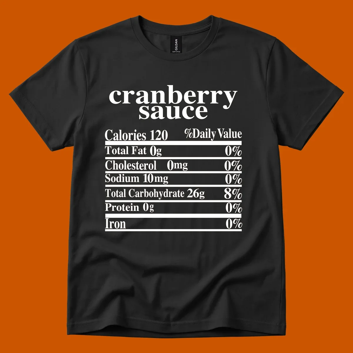 Cranberry sauce nutrition facts label design