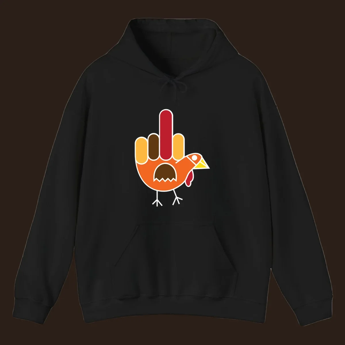 Thanksgiving turkey hand gesture illustration