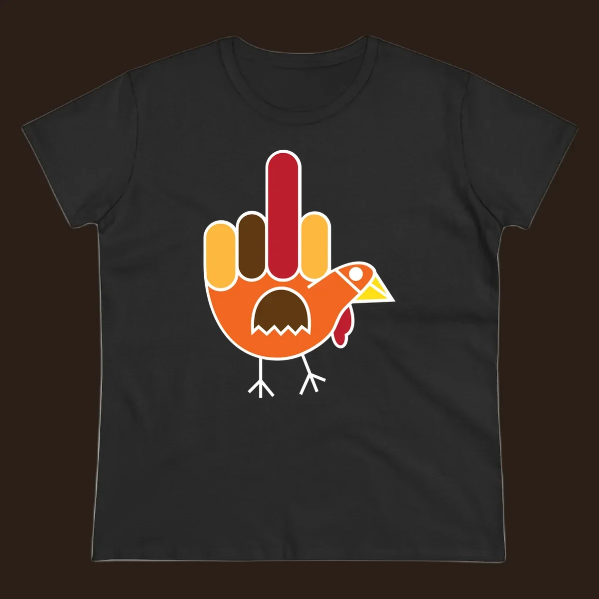 Thanksgiving turkey hand gesture illustration