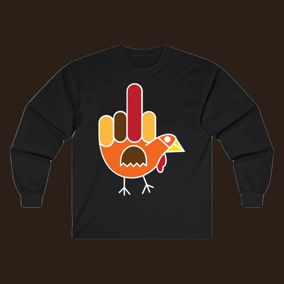 Thanksgiving turkey hand gesture illustration