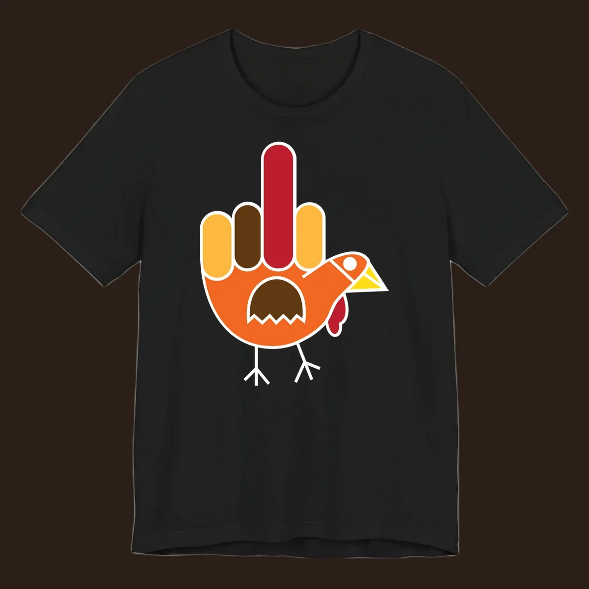Thanksgiving turkey hand gesture illustration
