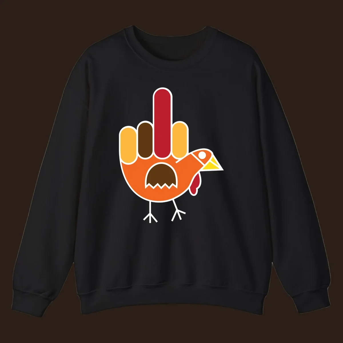 Thanksgiving turkey hand gesture illustration
