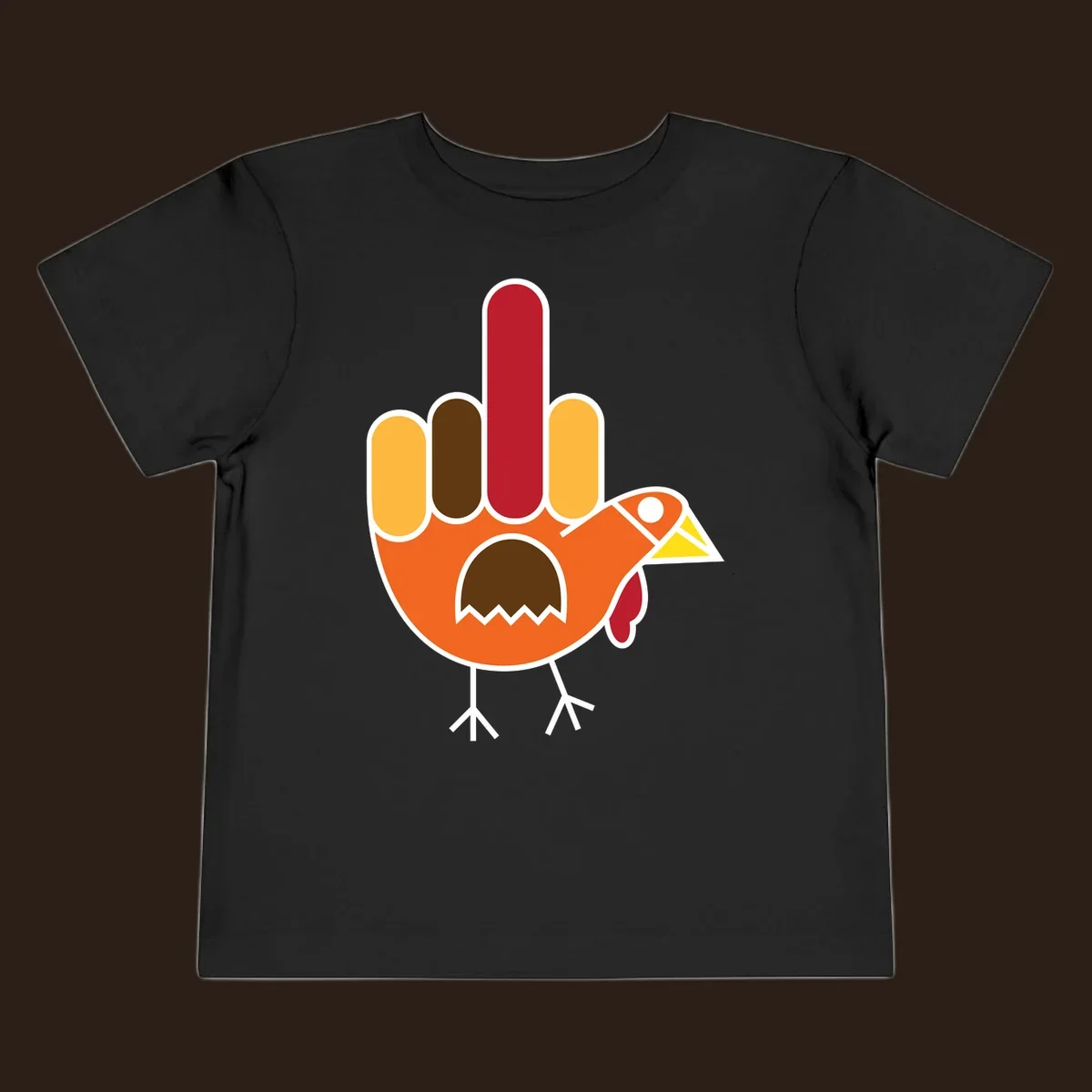 Thanksgiving turkey hand gesture illustration
